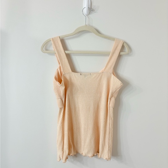 VTG Y2K GEORGE Shiny Peach Padded Babydoll Tank Top Womens M 2000's Party Glam - Picture 5 of 8